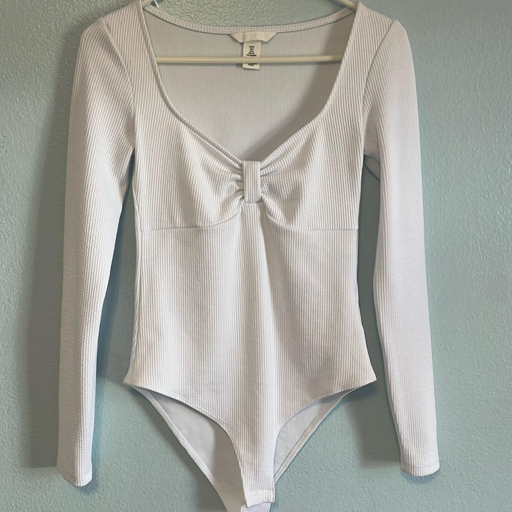 White Bow Bodysuit